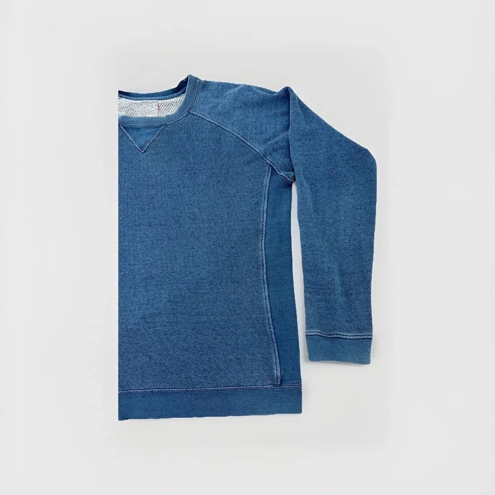 Visvim Indigo Artisan Crewneck Sweatshirt Natural Dye Japan Pullover Size 4 - Picture 4 of 16